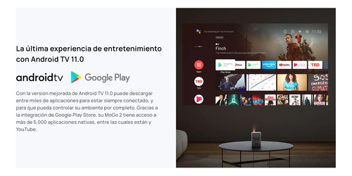 Proyector Portable Xgimi Mogo 2 - 400 Lúmenes - Android Tv (Reacondicionado)