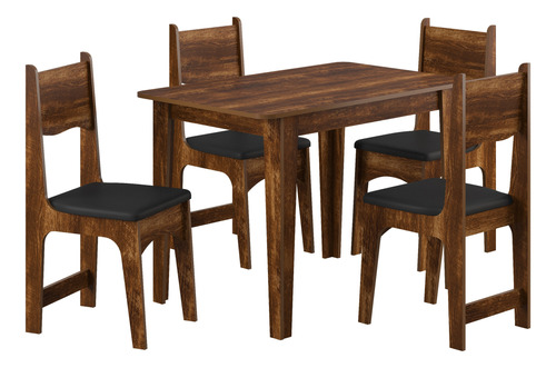 Juego De Comedor 4 Sillas Mesa Rectangular Importas Tu