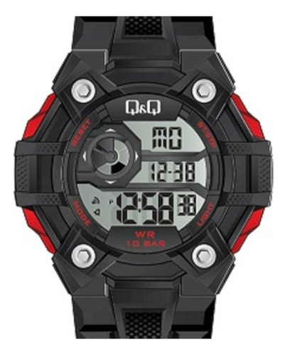 Reloj Q&q Digital  Sumergible 100m  G18a-002vy