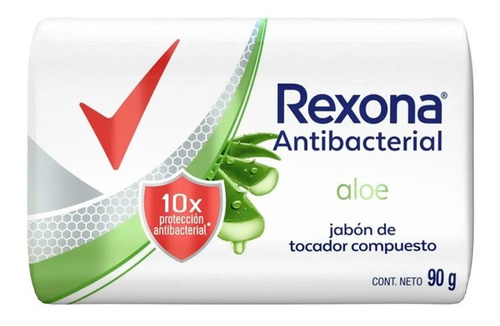 Rexona Jabon Antibacterial Aloe 90 Gr