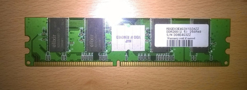 Memoria Ram Para Pc 256mb Ddr 266 Pc 2100 Elixir