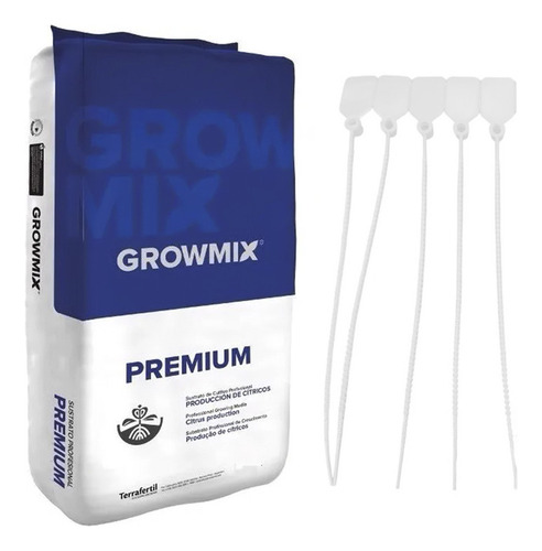 Sustrato Growmix Premium 80lts Con 5 Señaladores De Regalo