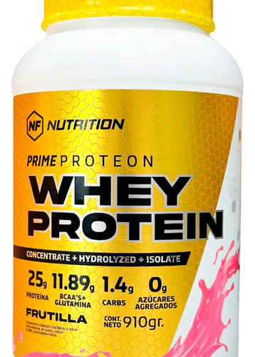 Nf Nutrition Prime Proteon Whey Protein Isolate Frutilla 910