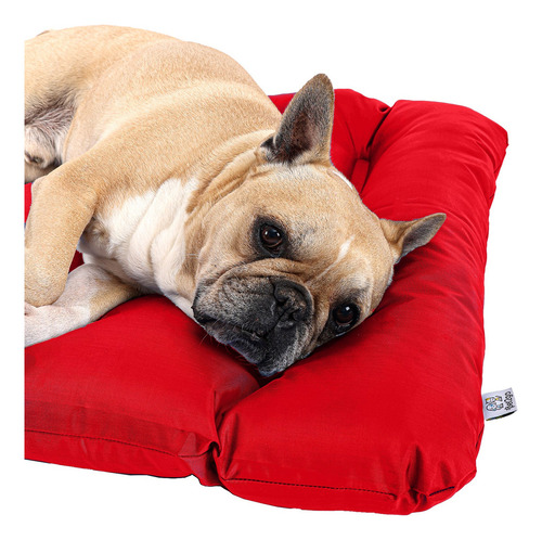 Cama Perro Pet2go® Portátil Viaje - Enrollable 90x65cm Color Rojo