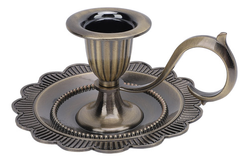 Candelabro Portátil Retro Con Soporte Para Velas De Mesa