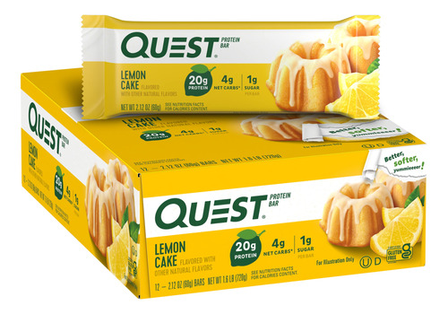 Quest Nutrition - Barra De Proteinas, Pastel De Limon, 12 Un