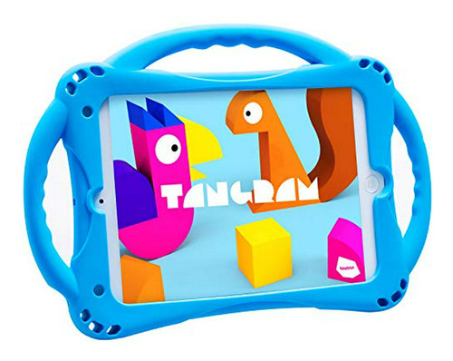 Funda Niños Para iPad Mini 5 4 3 2 1 Con Asa (azul)