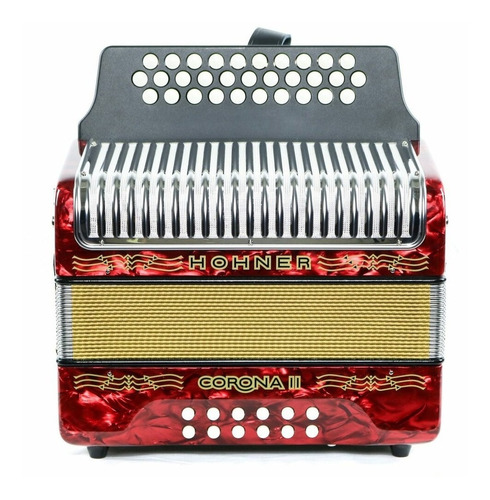 Acordeón A Botones Hohner Corona Ii (dos) Gcf Oferta