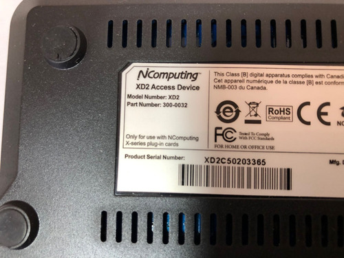 2 Terminais Ncomputing X2d Para Kits X550 X350 X300 Novos!!