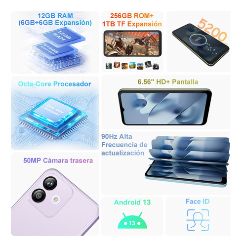 Cubot Cubot Celular Cubot Note 40 Dual Sim 256 Gb 6 Gb Ram Android 13