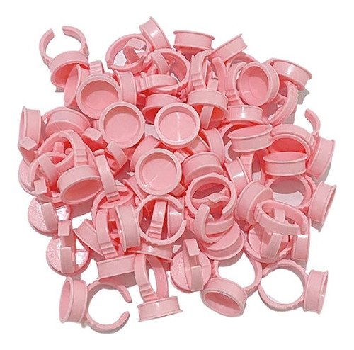 Anel De Batoque Rosa Com 50 Un. Micropigmentação Tatuagem