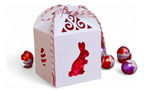 10 Cajas Caladas Pascua Para Huevos De Pascua Únicas 