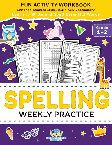 Libro: Spelling Weekly Practice For 1st 2nd Grade: Learn To