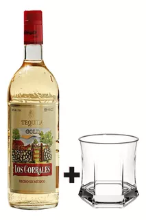 Tequila Los Corrales Gold 930ml 35% Santa Lucia + Copo C/ Nf