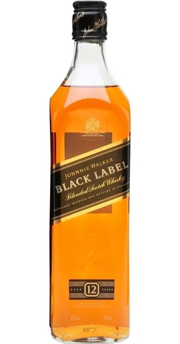 Whisky Importados Johnnie Walker Black 1000 Ml Con Estuche