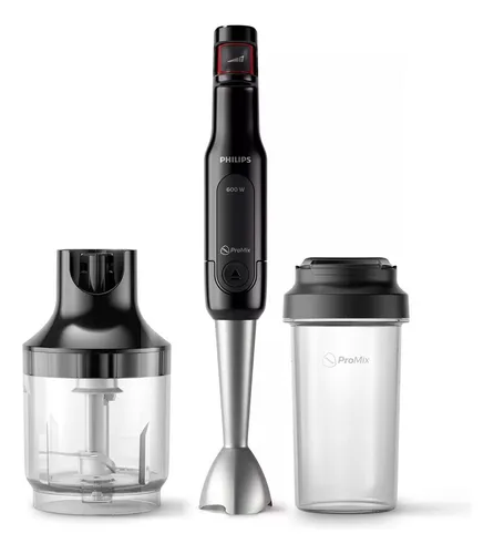 Minipimer 600w Varilla Inoxidable Batidor + Picador + Vaso Philips