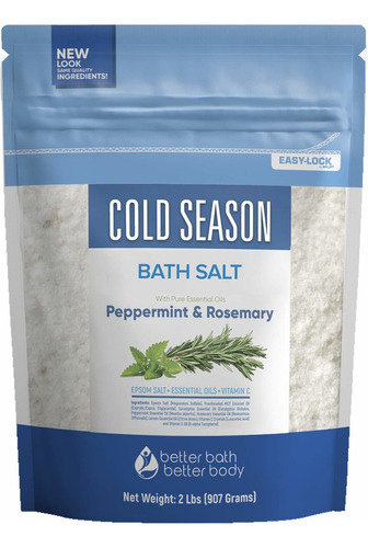 Sales De Baño Cold Flu Epsom Remojo De Con Rose Hip Avl