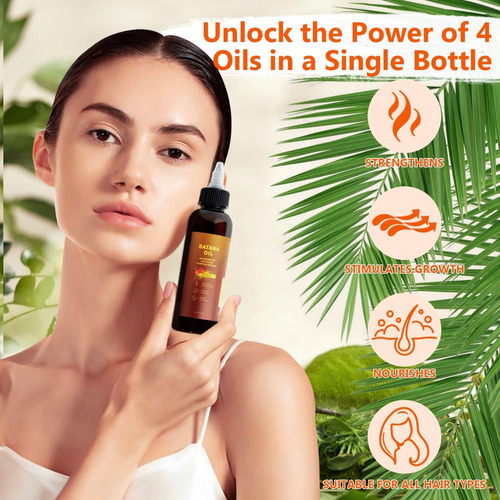 Fórmula Natural Para El Cabello Batana, Aceite De Batana Líq