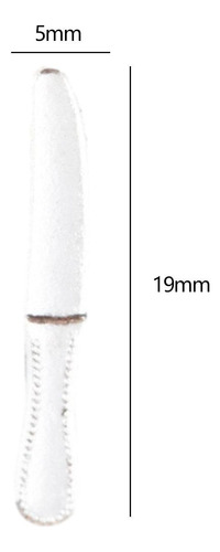 2 Vajilla Para Casa De Muñecas, Juego De Cuchillo De Plata