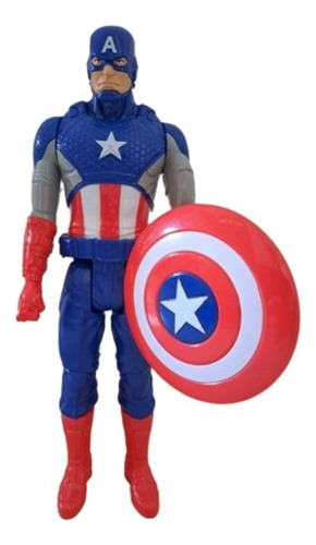 Muñeco Articulado Capitán América 30 Cm