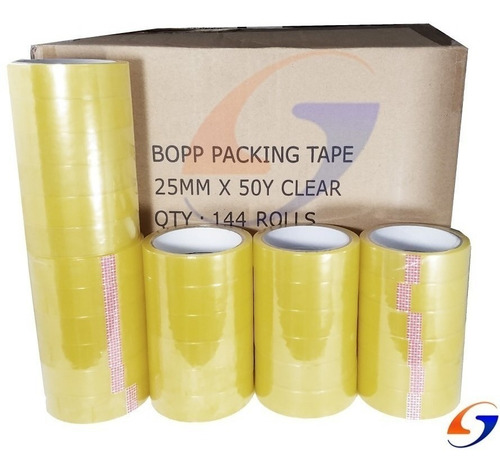 Cinta Adhesiva Empaque 25mm. X50 Caja X144 Serviciopapelero