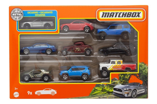 Matchbox - Pack X 9 Autos X7111 - Hfl60