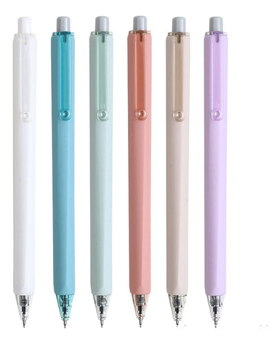 Hetaocat Boligrafo Gel Retractil 6 Color Exterior Pastel