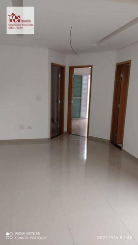 Imagem 11 de 12 de Apto S/cond Novo 2 Dorms, 42 M² + Sacada E Área Ilum. Por R$ 278.000 - Vila Tibiriçá - Santo André/sp - Ap3151
