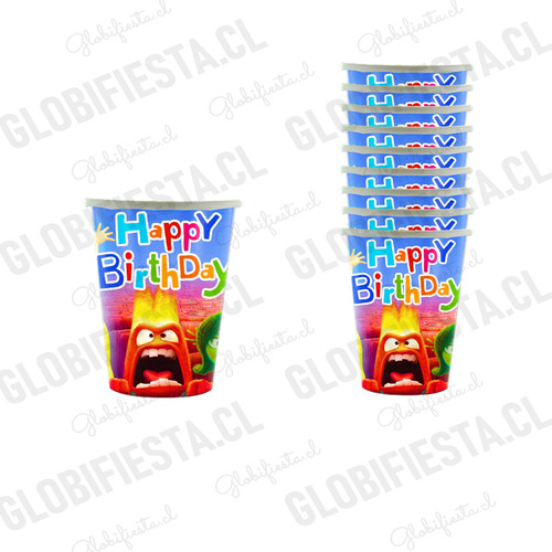Pack Básico Cotillon Cumpleaños X 10 Intensamente 2