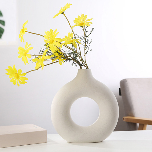 Nordic Ring Shape Vase Modern Decorative Vases