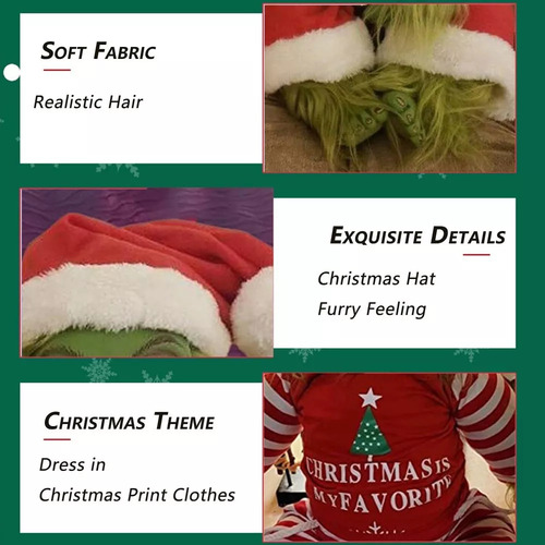 Muñeca Grinch, Lindo Juguete De Peluche Relleno De Crema