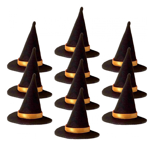 2025 10 Piezas Pequeño Sombrero De Mago, Mini Diadema Diy