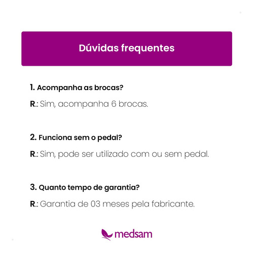 Lb 100 Micro Motor Beltec Podologia Unhas Gel + Brocas