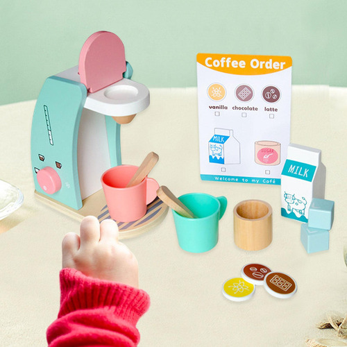 Xu Máquina De Café De Madera Que Juega Con Los Accesorios