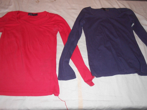 Son 2 Remeras Manga Larga Cuesta Blanca Y Otra Muy Bonitas!!