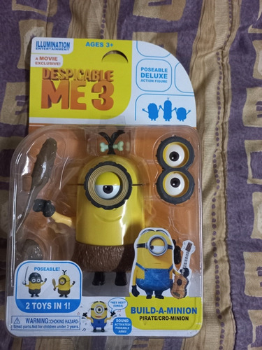 Muñeco Minion Cavernicola . Con Accesorios.sonido 