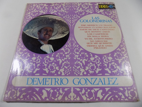 Demetrio González Las Golondrinas Vinilo Lp México Latín 70