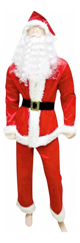 Disfraz De Santa Claus Niño Navidad Pastorelas Gorro/saco/pantalon/cinturon