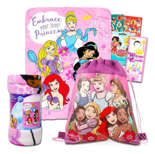 Juego De Manta Polar De Princesas De Disney Para Fiestas De