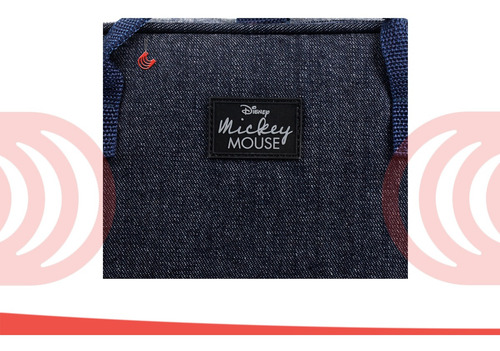 Imagem 4 de 6 de Mini Bolsa Mochila Maternidade Mickey Azul C/trocador Disney