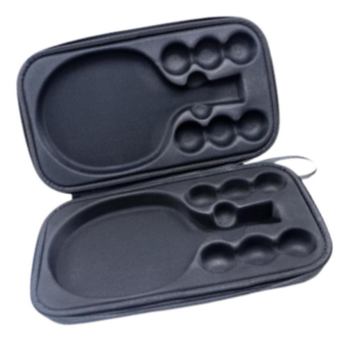 Table Tennis Racket Case, Grey With 2 Trays