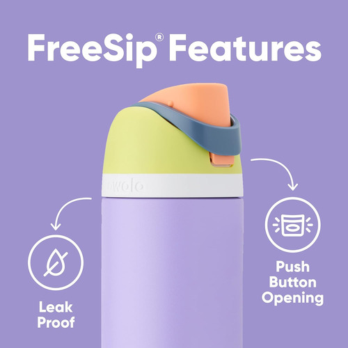 Botella De Agua Aislada Freesip De Acero Inoxidable Sor...