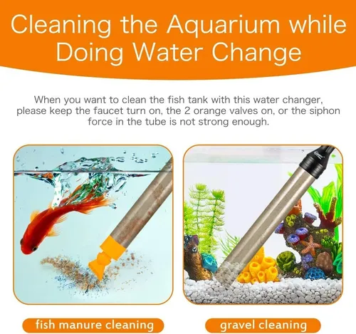 Hygger Upgrade Kit Cambiador De Agua Para Acuario, Limpia...