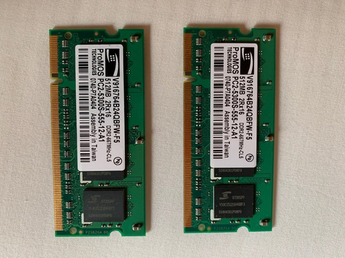 Memoria Ddr2 Sodimm Promos 2x512 Mb 667 Mhz