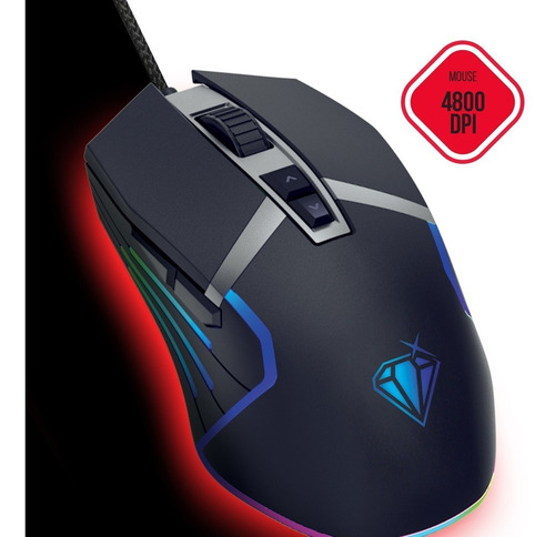 Imagen 3 de 5 de Combo Kit Gamer Teclado Mecanico + Mouse Optico Level Up