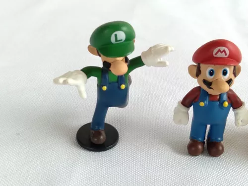 Boneco Luigi Super Mario Bros Nitendo Miniatura Grande Original