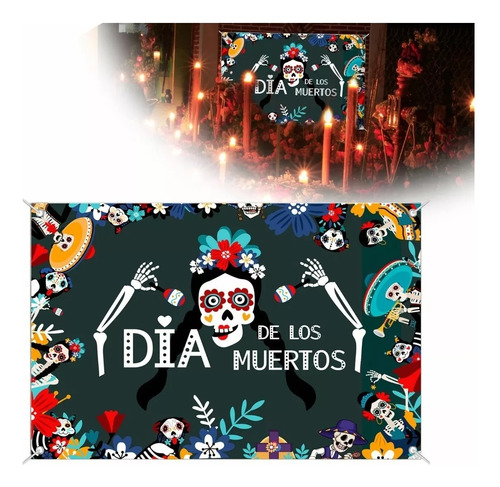 Kit De Decoración Telón De Fondo  Día De Los Muertos