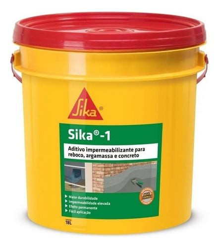 Sika 1 Balde 18l Sika Cor Amarelo