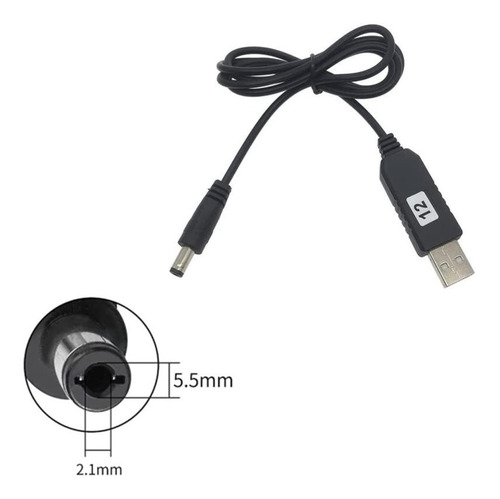 Imagen 3 de 9 de Cable Convertidor Usb 5v A 9v 12v Router Modem Wifi