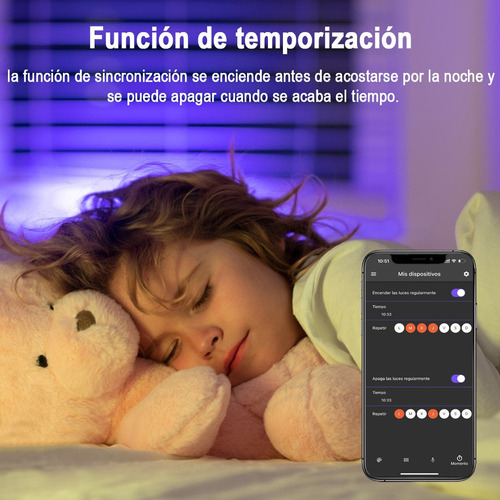 Luces Led De Hadas Bluetooth Luz De Guirnalda Fiestas 5m